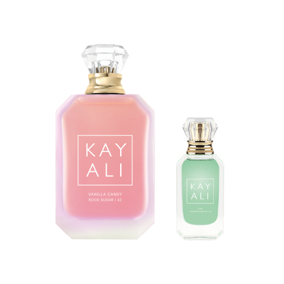 Kit Kayali Vanilla Candy Rock Sugar 42  e Yum Pistachio Gelato 33 Eau de Parfum